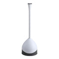 Heavy-Duty Toilet Plunger with Hideaway Holder, White K534