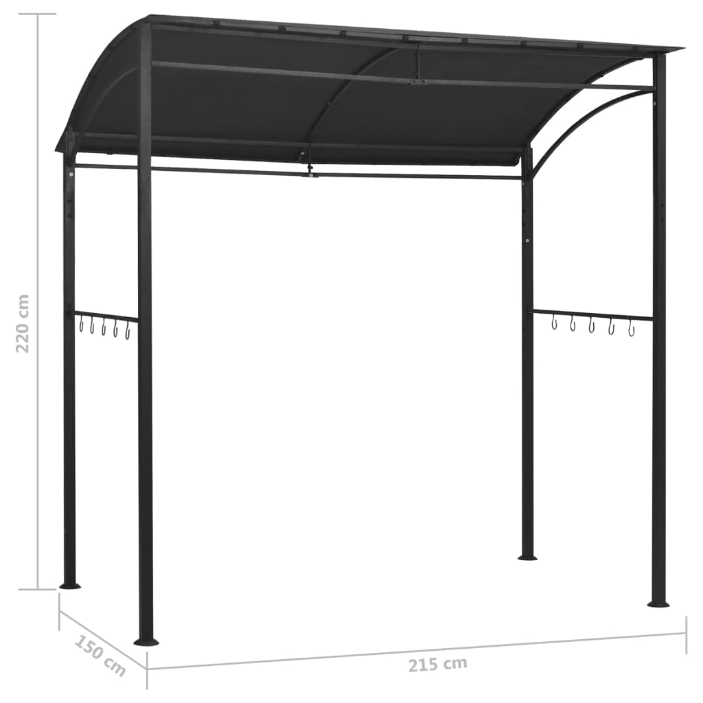 Heavy Duty Canopy Tent 84.6"x59.1"x86.6" Anthracite Steel I203