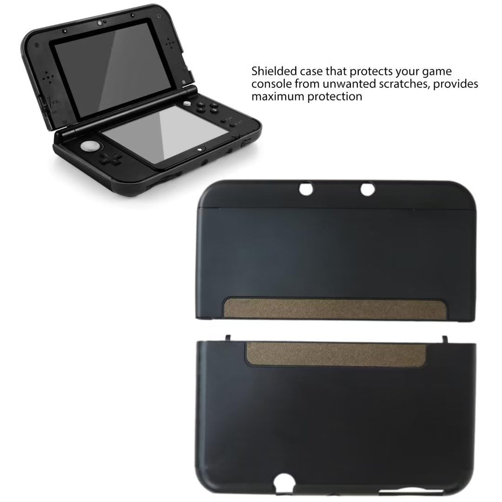 Hard Shell Protector Case Cover for Nintendo 3DS LL XL - Black Q343757