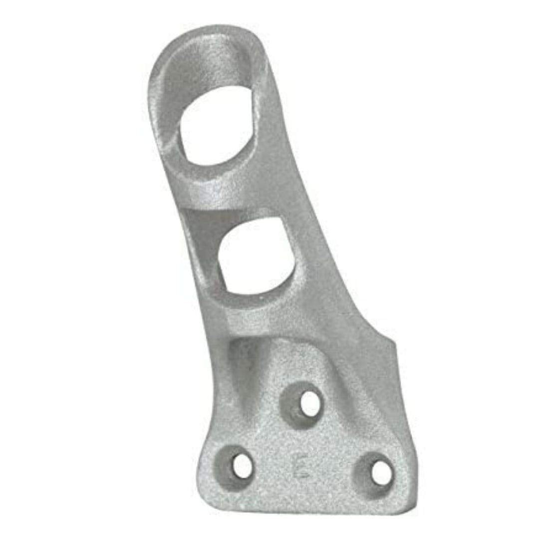 Cast Aluminum Bracket for .75" Outside Diameter Flagpoles in Silver L5465
