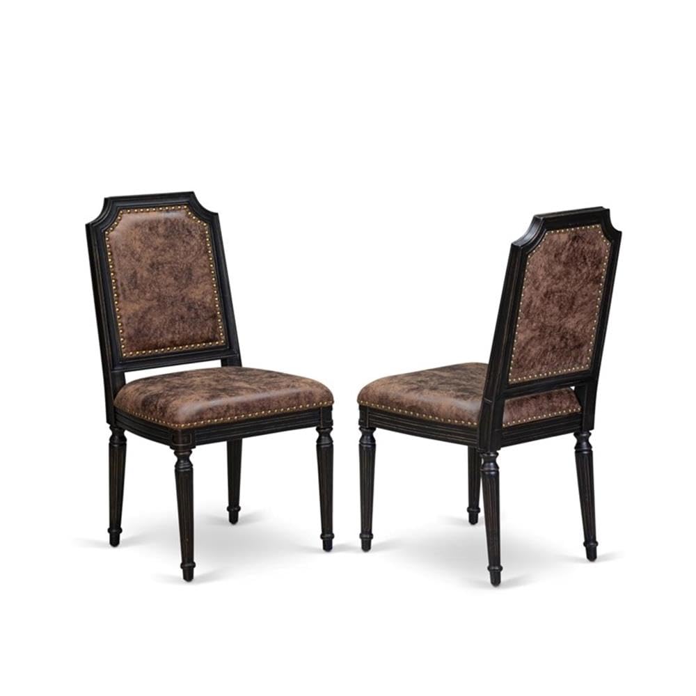 Set of 2 Acacia Wood Dining Chairs R915