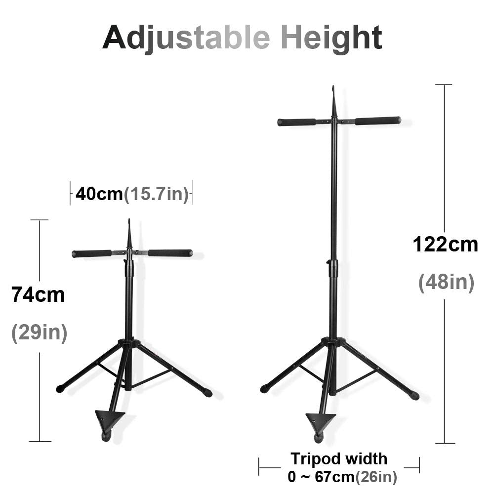 Adjustable Foldable Cello Stand with Bow Hook M5194