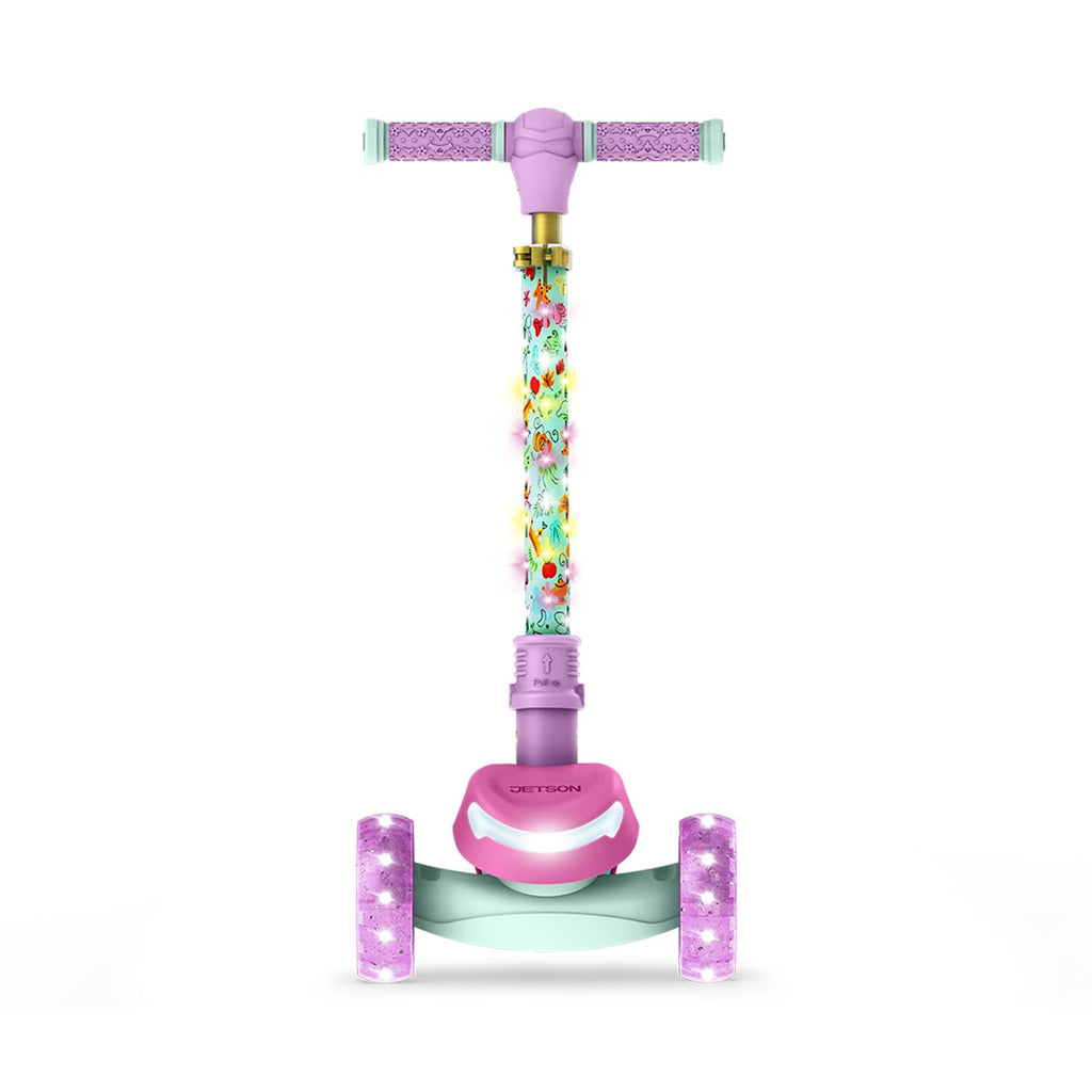 Kids Kick Scooter with LED Lights and Light-Up Wheels E9550