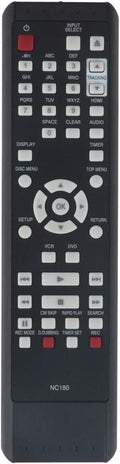 Replacement Remote Control for VCR/DVD Player Combo Recorder C960408