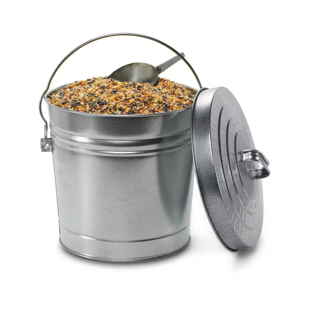 6-Gallon Galvanized Steel Round Trash Can A3945