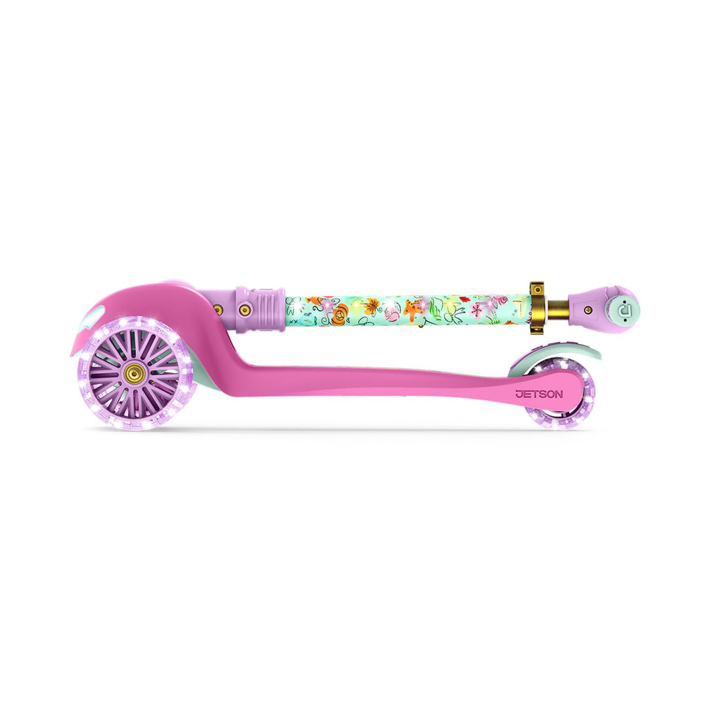 Kids Kick Scooter with LED Lights and Light-Up Wheels E9550