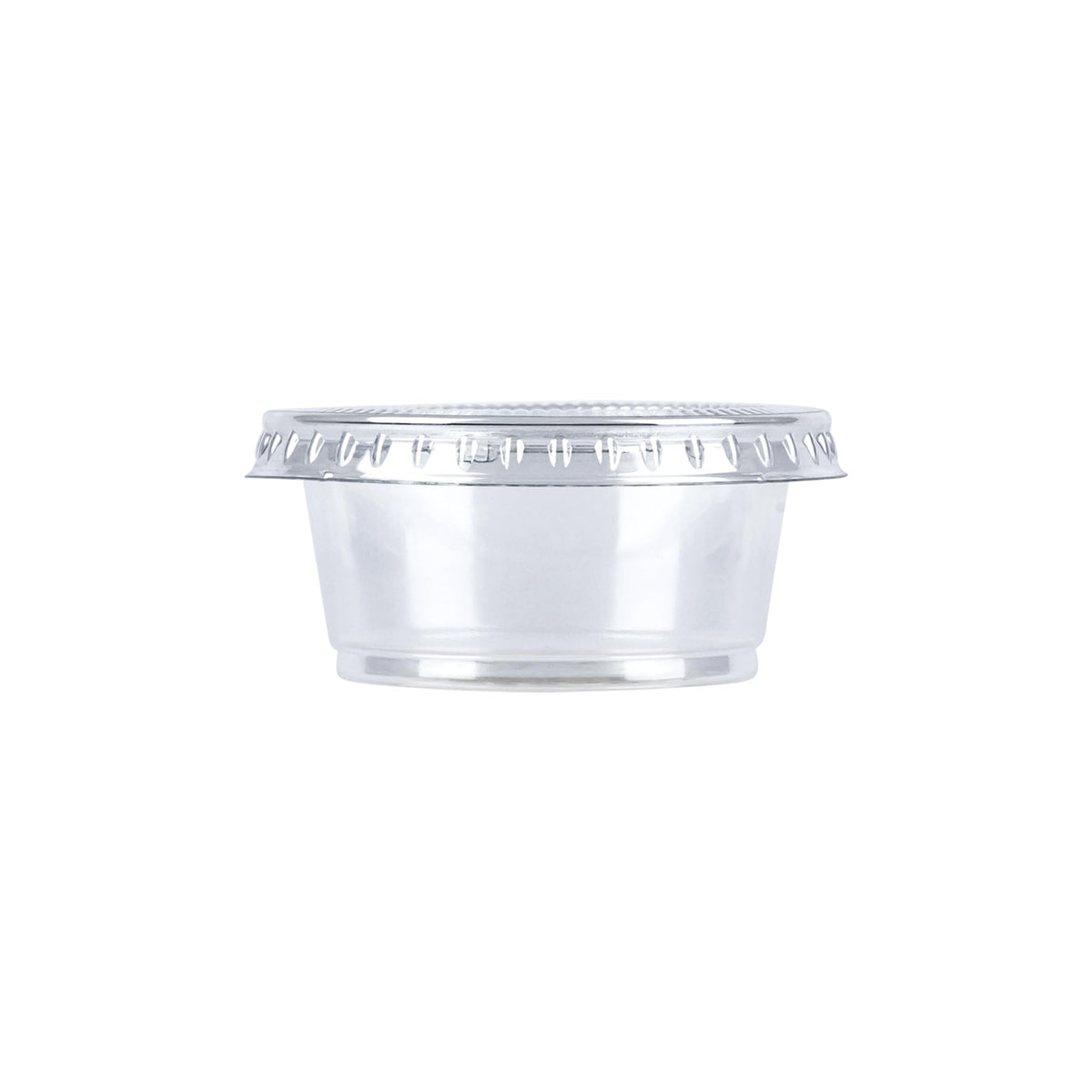 2oz 50 Count BPA Free Disposable Plastic To-Go Cups and Lids X1411