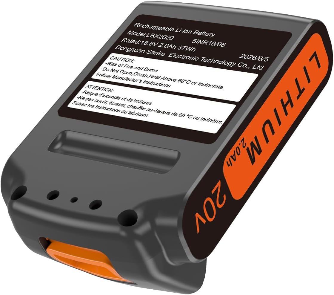 20 Volt 2.0AH Lithium-Ion Battery Replacement L7204
