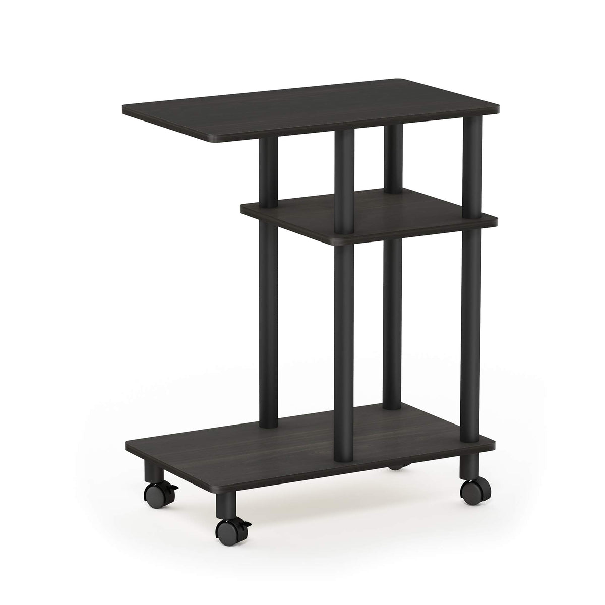 C Shaped Side Table with Casters K3903