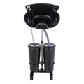 Portable Shampoo Basin with 2 Water Buckets, Black T8204