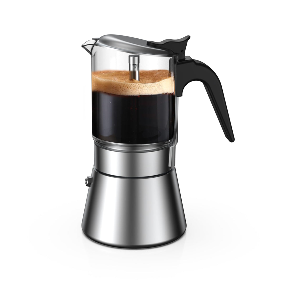 Induction Stovetop Espresso Maker 240ml 6cup Q874485