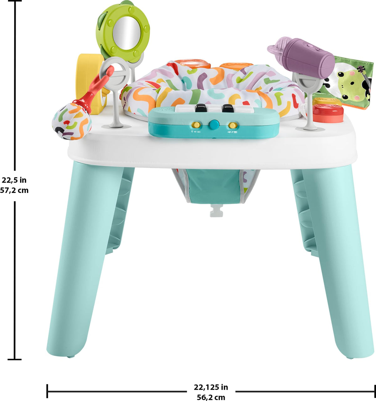 3-in-1 Activity Center & Play Table with Music Lights P8695