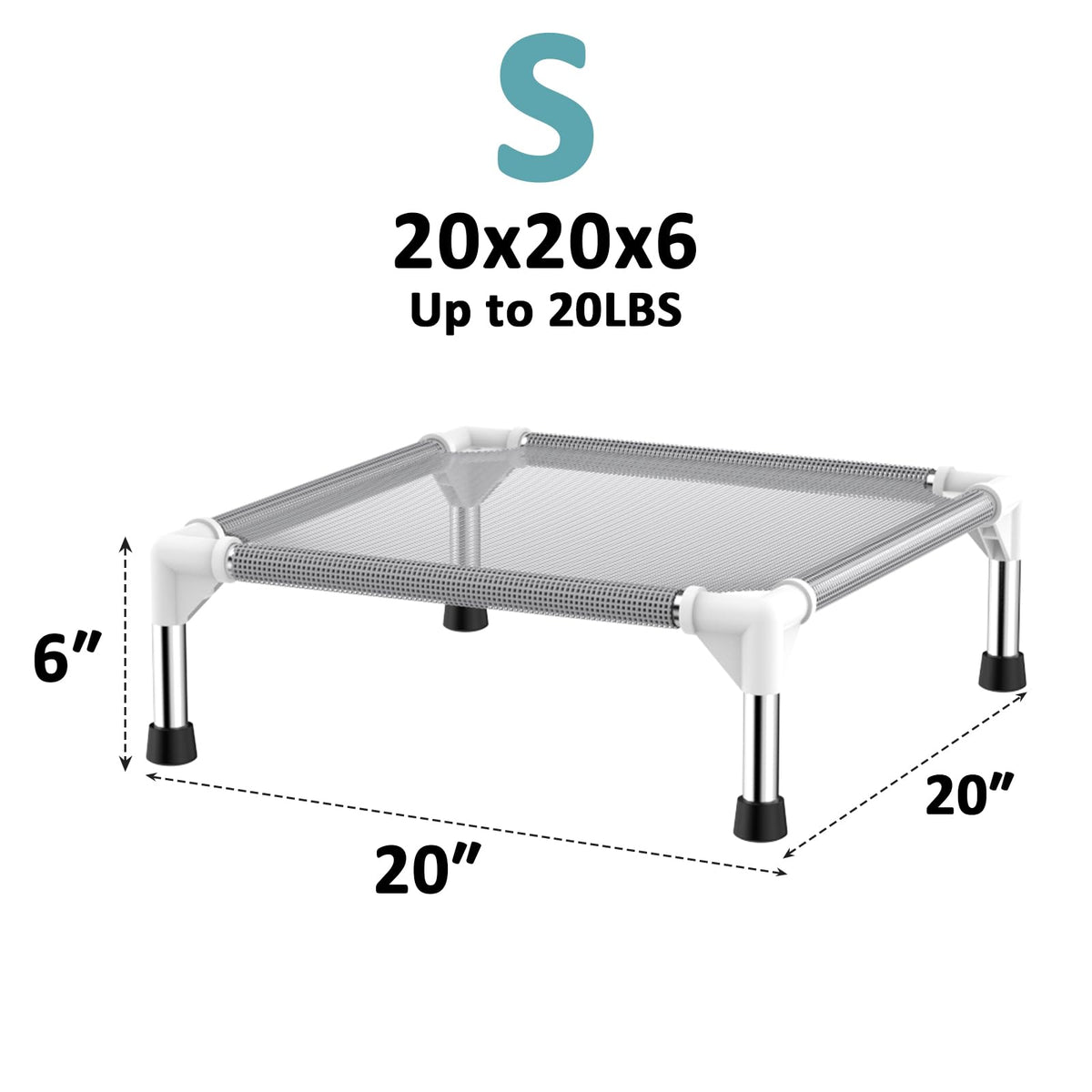 Lightweight Elevated Dog Bed with Cooling Fabric V258