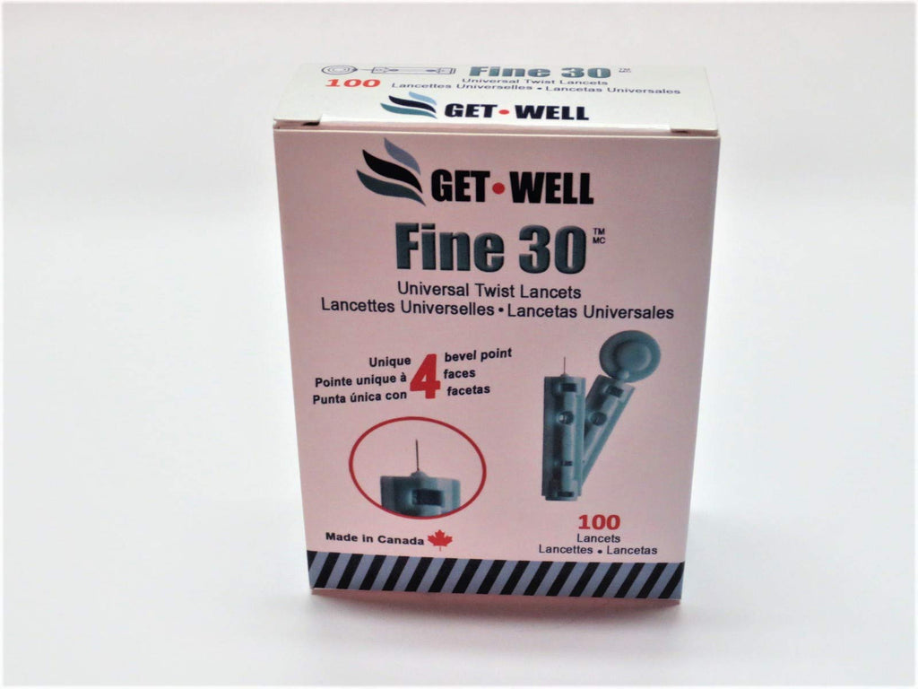 30g Twist Lancets 100 Ct Blood Glucose Test Strips O94056
