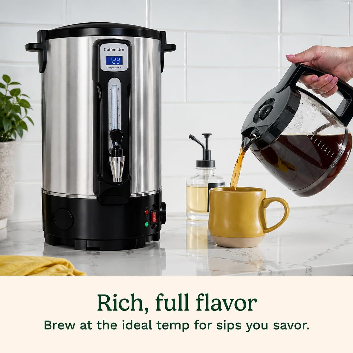 50 Cup Stainless Steel Coffee Urn T600259