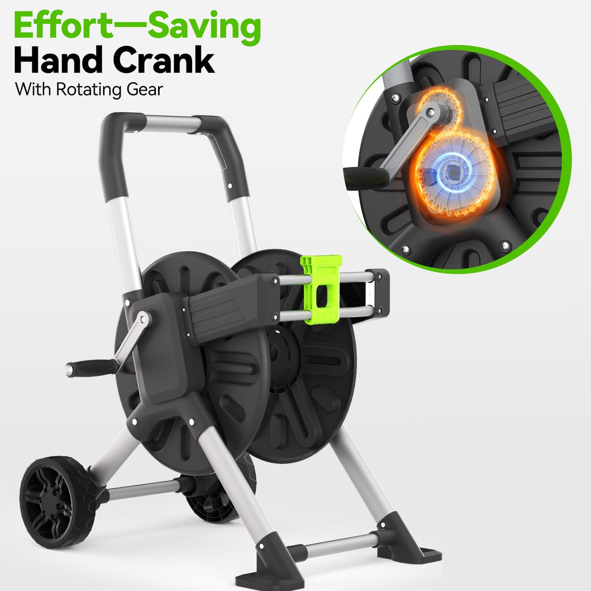 Garden Hose Reel Cart with Wheels S9302