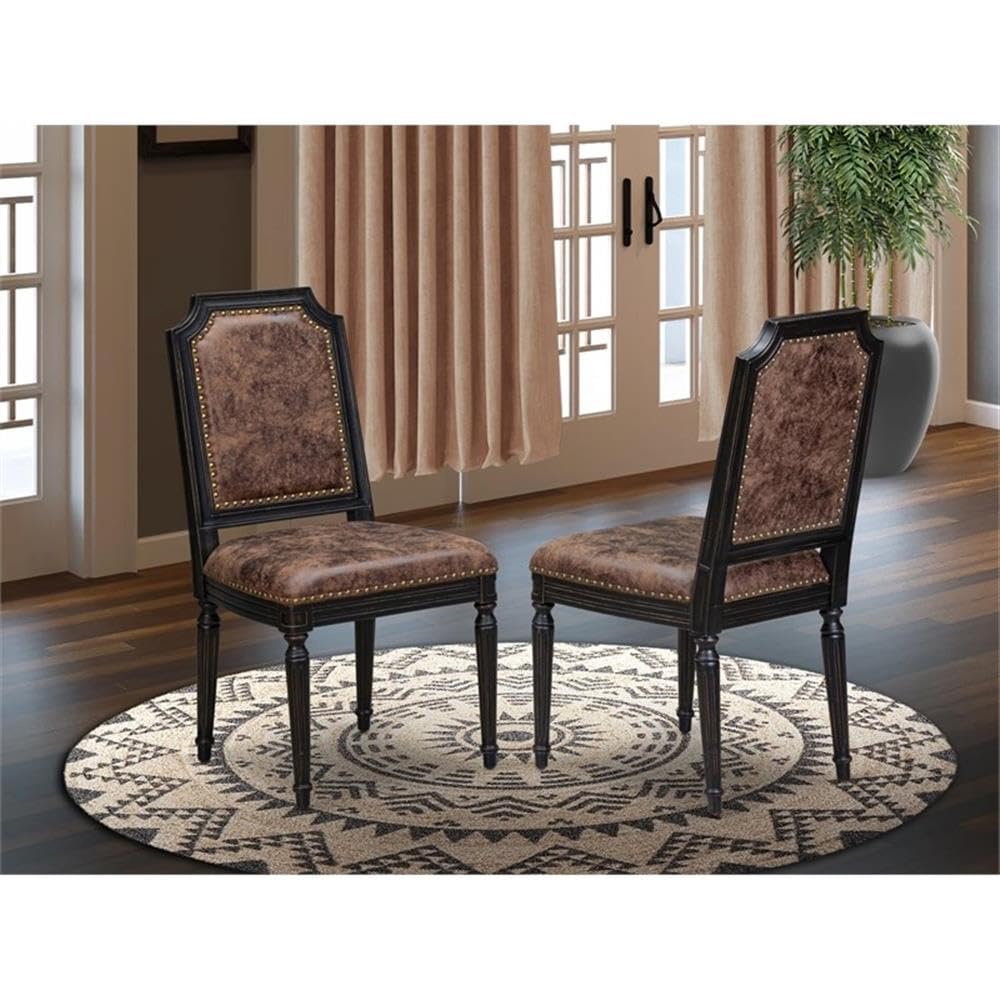 Set of 2 Acacia Wood Dining Chairs R915
