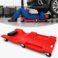Low Profile Mechanic Creeper with Padded Headrest and 6 Swivel Casters V454