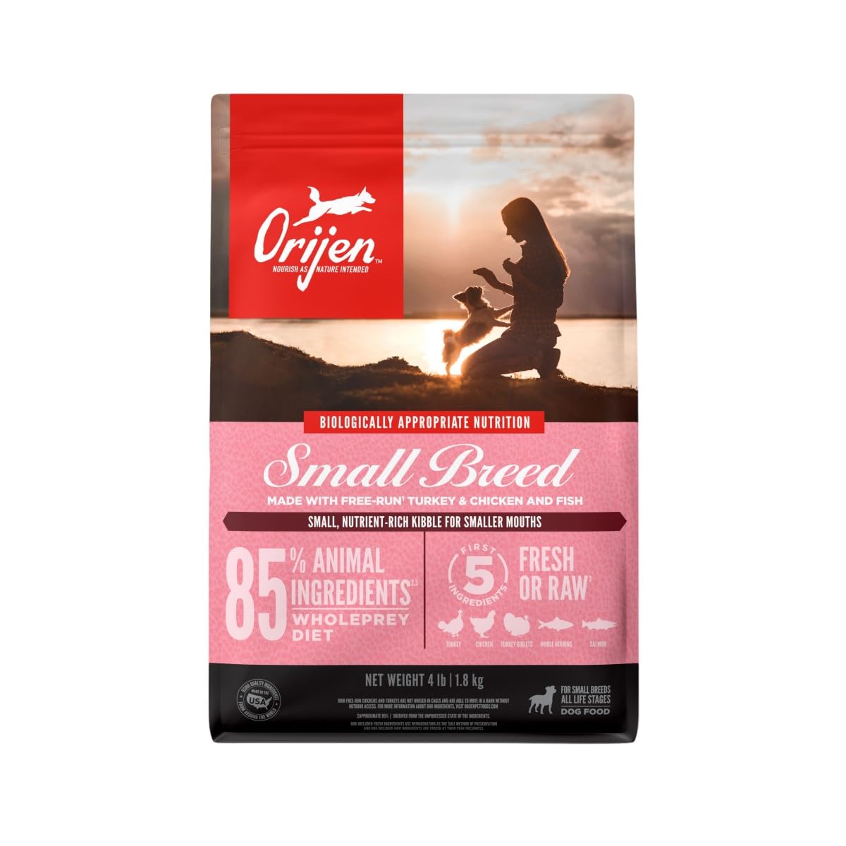 Grain Free Dry Dog Food 4lb Bag U7308