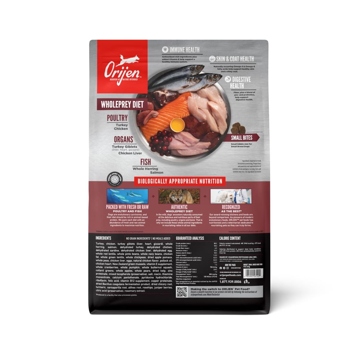 Grain Free Dry Dog Food 4lb Bag U7308
