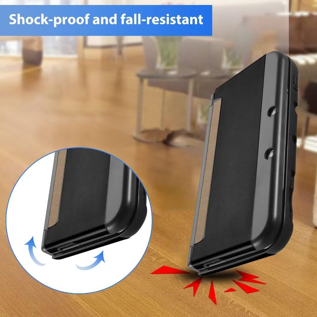 Hard Shell Protector Case Cover for Nintendo 3DS LL XL - Black Q343757
