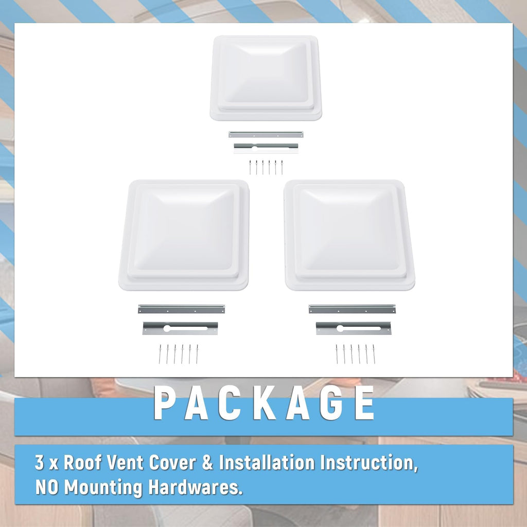 14" 3pcs RV Roof Vent Cover H914