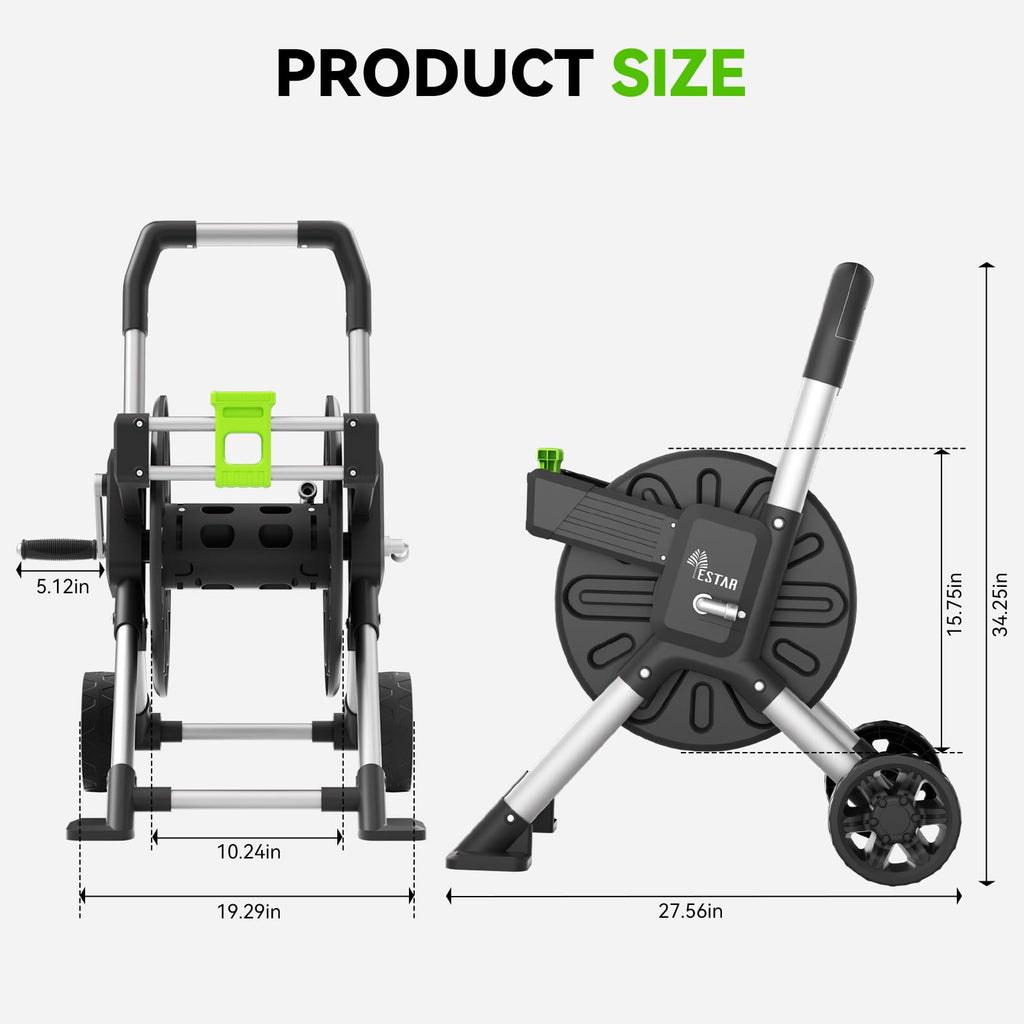 Garden Hose Reel Cart with Wheels S9302