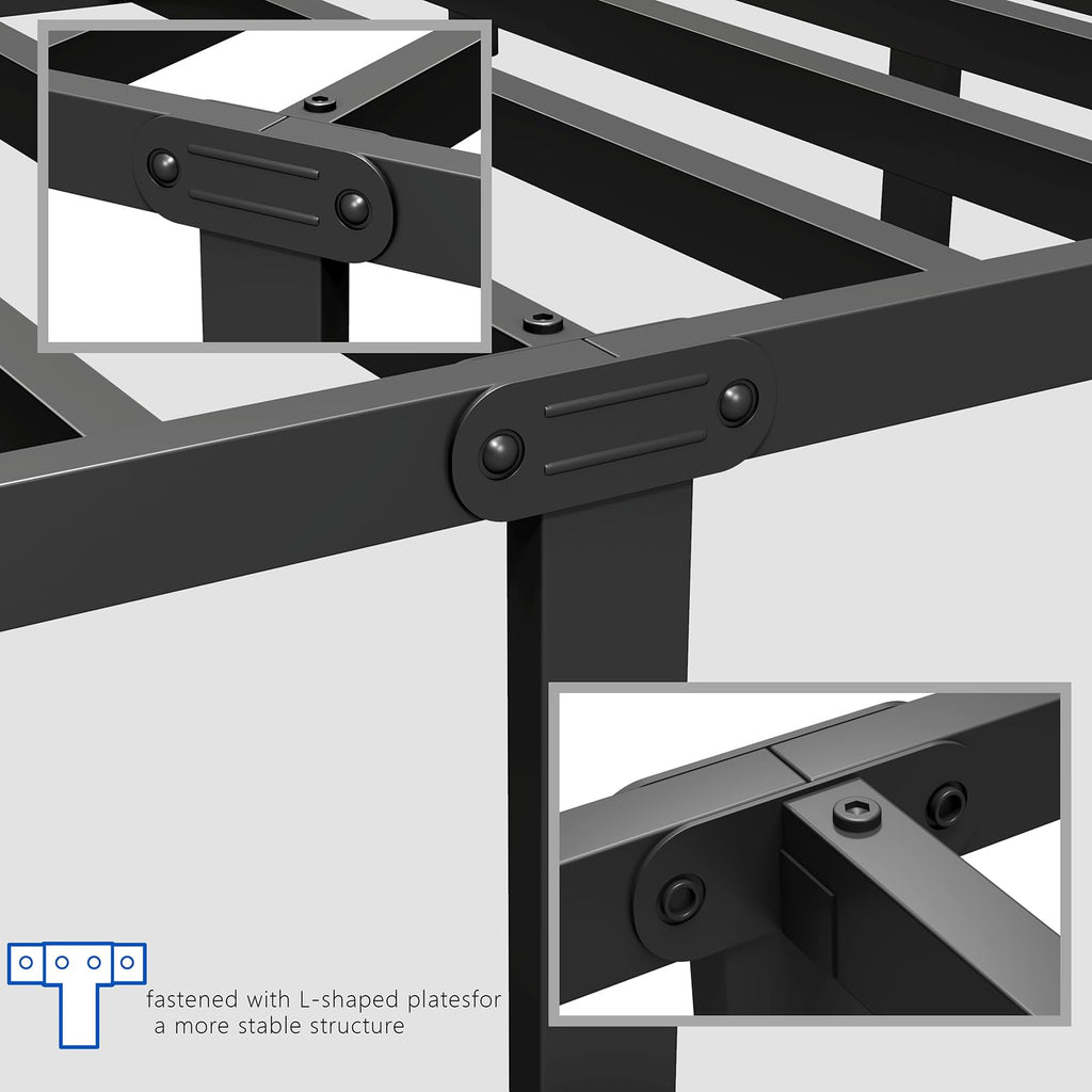 Full Metal Bed Frame with Headboard and Footboard Y69149