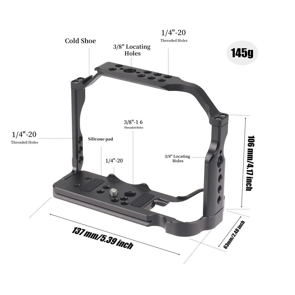 Camera Cage with NATO Rail Cold Shoe Quick Release Plate N264018