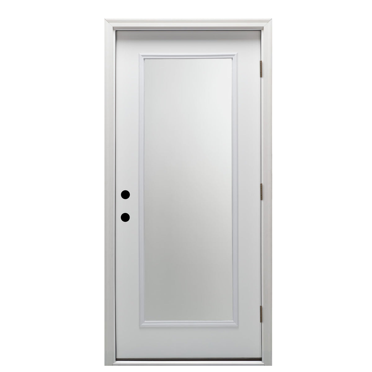 Primed Left Hand Outswing Full Lite Clear Glass Prehung Door A718