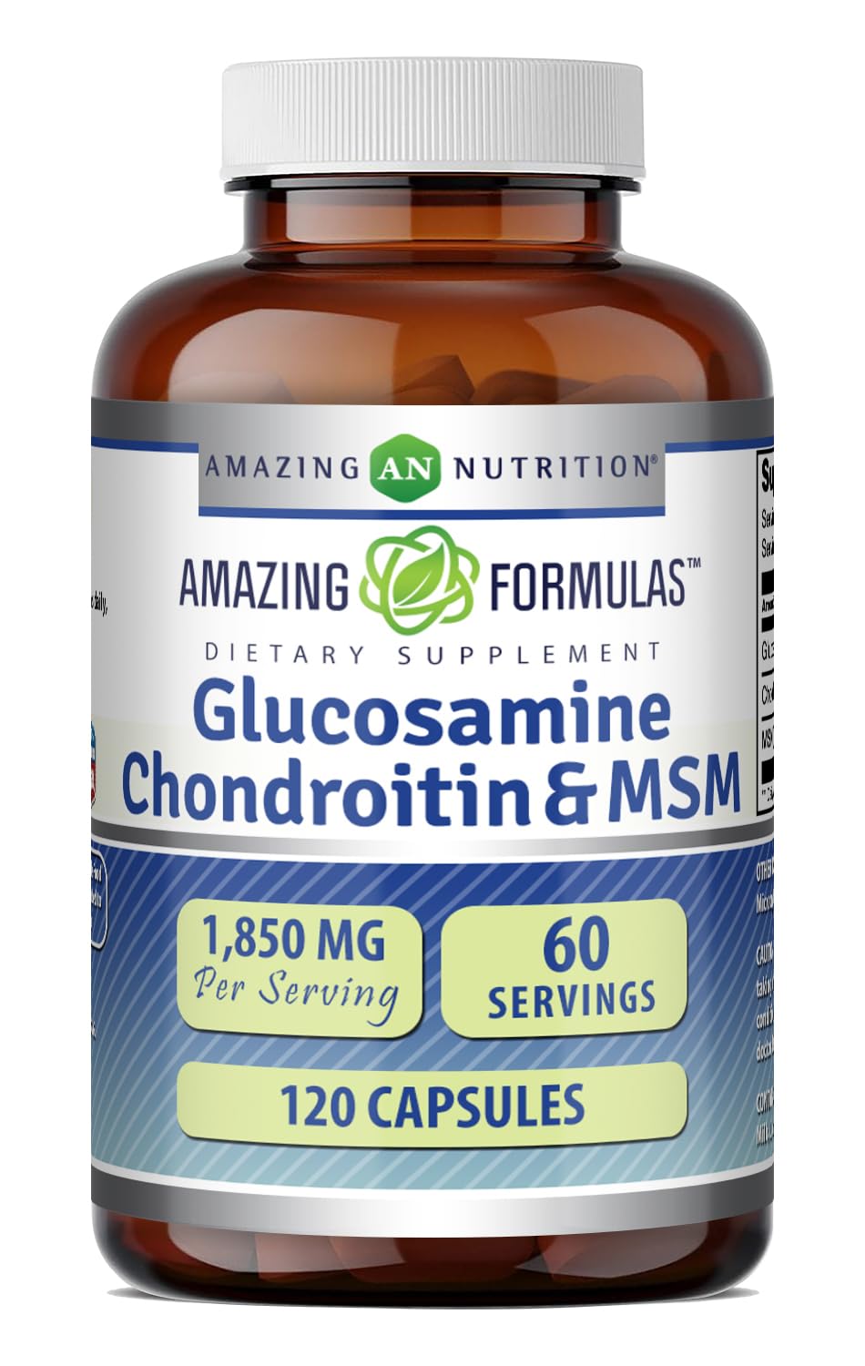 Glucosamine Chondroitin MSM 1850 mg Capsules Supplement C9015