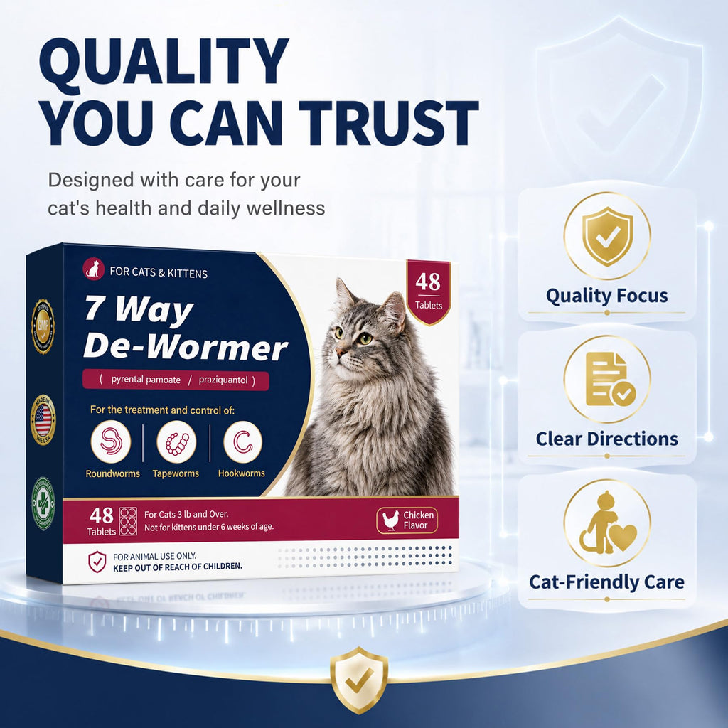 Broad Spectrum Cat & Kitten Dewormer, Chicken Flavor M90063