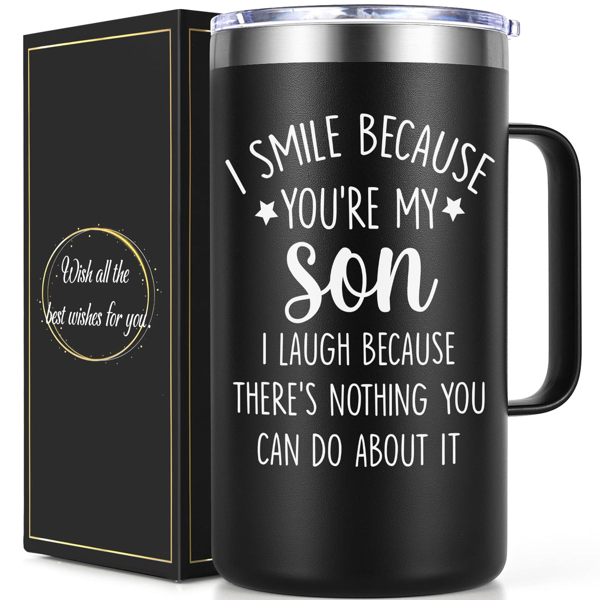 20oz Stainless Steel Insulated Coffee Mug F43887