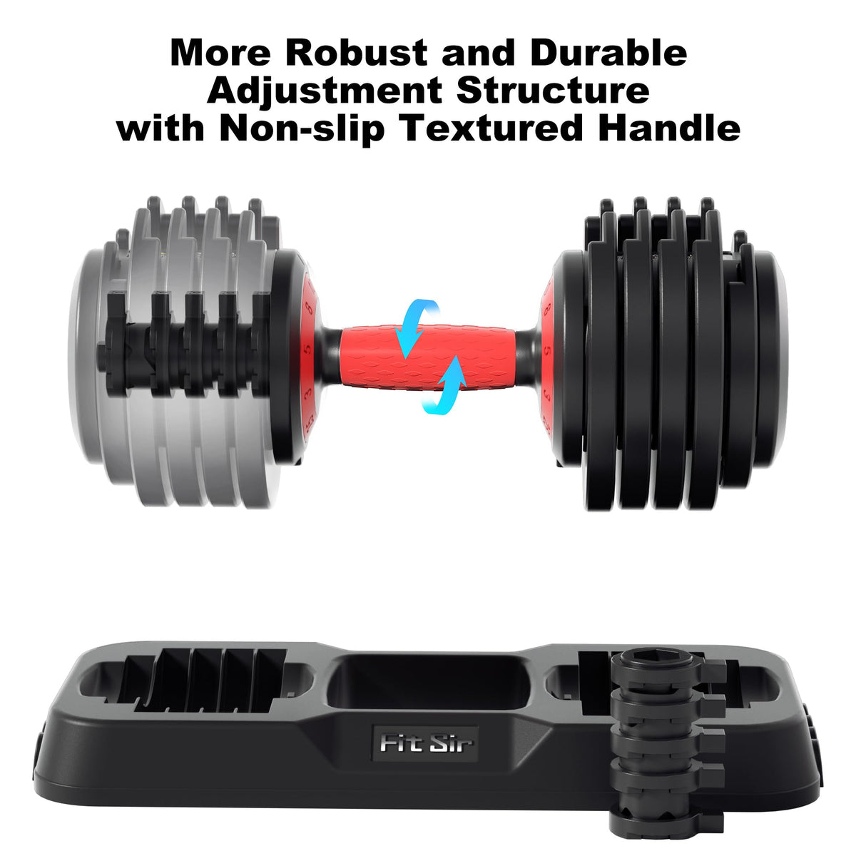 Adjustable Dumbbell Set 25LB/50LB/90LB with Storage Tray A917021