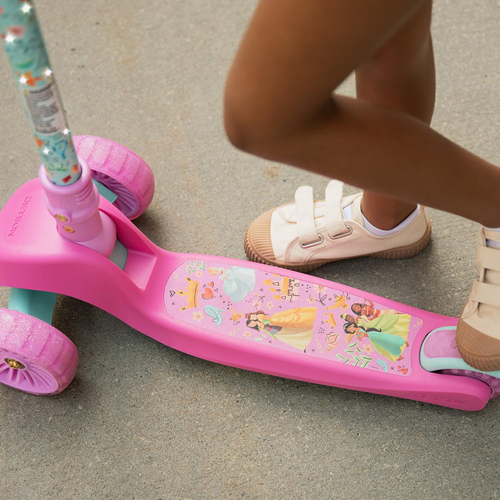 Kids Kick Scooter with LED Lights and Light-Up Wheels E9550