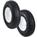 4.80-8 Trailer Tires on 8” White Rims 2-Pack U486712