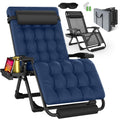 Oversized Blue Zero Gravity Chair with Cushion Z732860