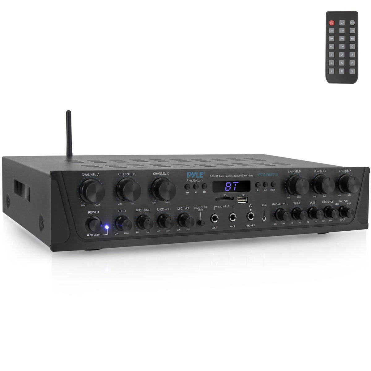 6 Channel 600 Watt Bluetooth Home Audio Amplifier G871