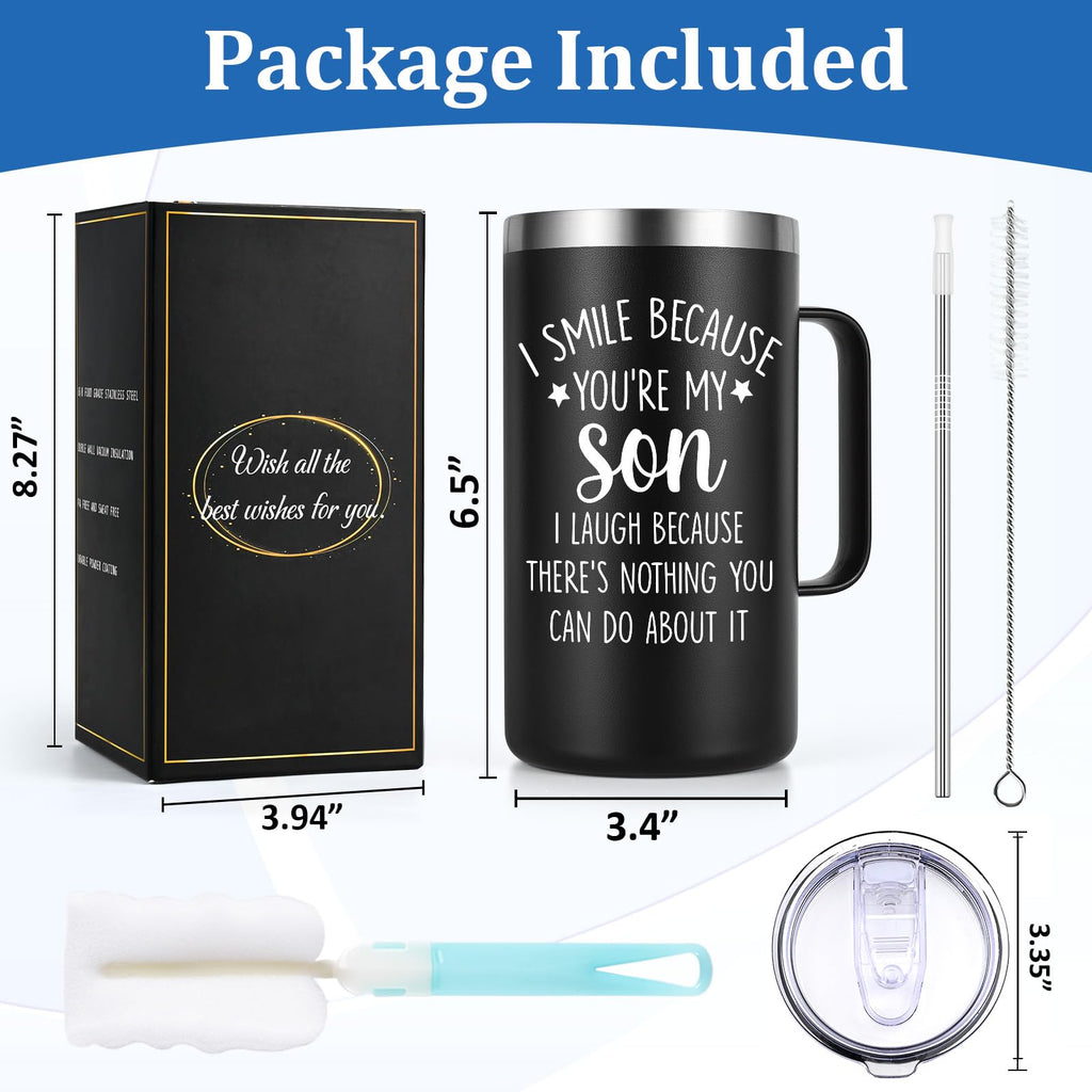 20oz Stainless Steel Insulated Coffee Mug F43887