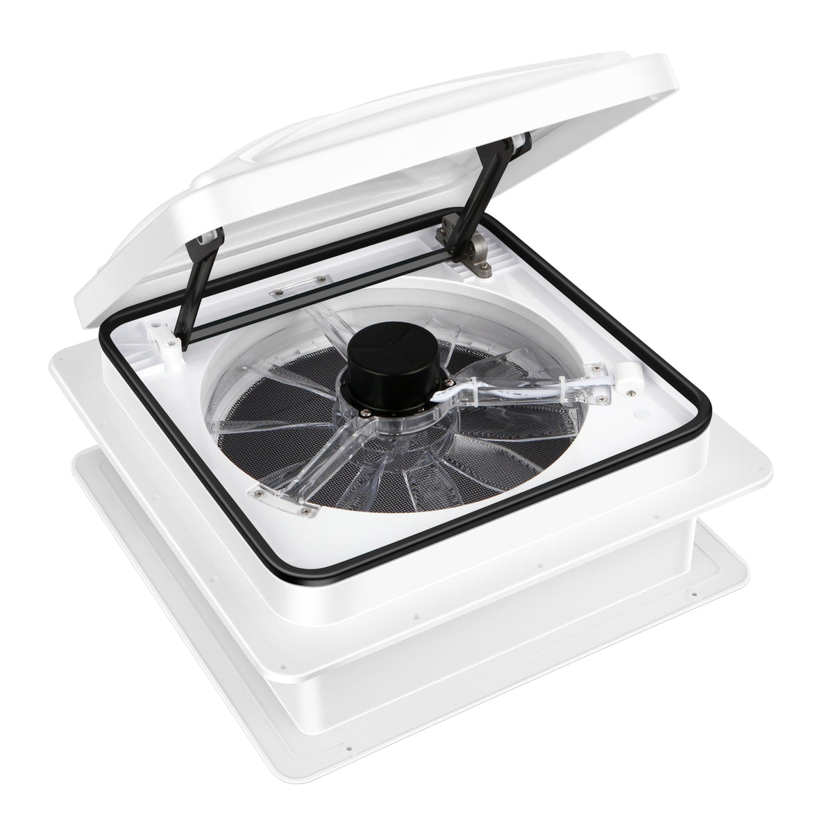 RV Roof Vent Fan 6-Speed-Reversible White G17660