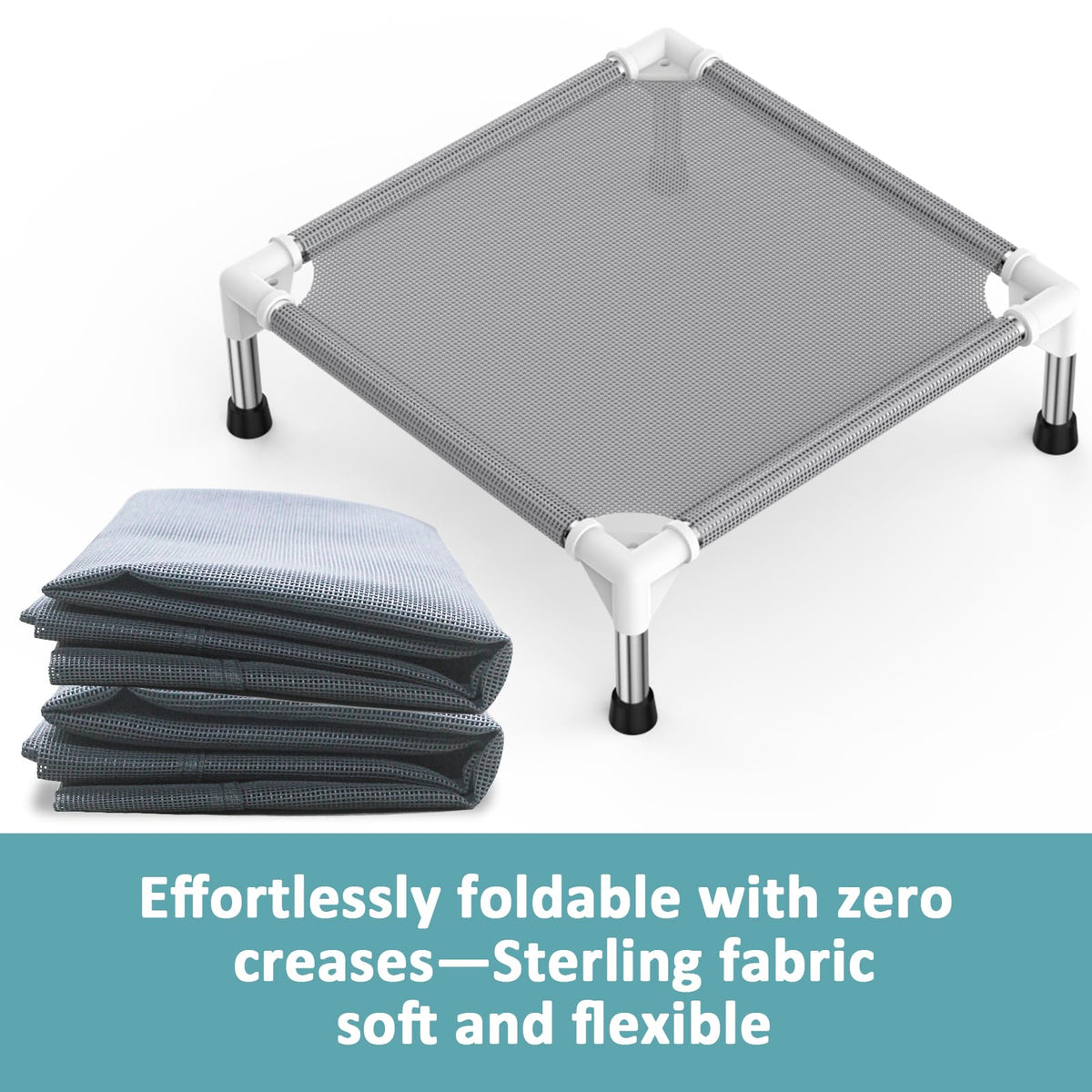 Lightweight Elevated Dog Bed with Cooling Fabric V258