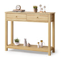 2 Drawer Oak Console Table O7974