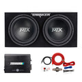 12" Subwoofer Box, Mono Amp & 4 Gauge Wiring Kit I2051