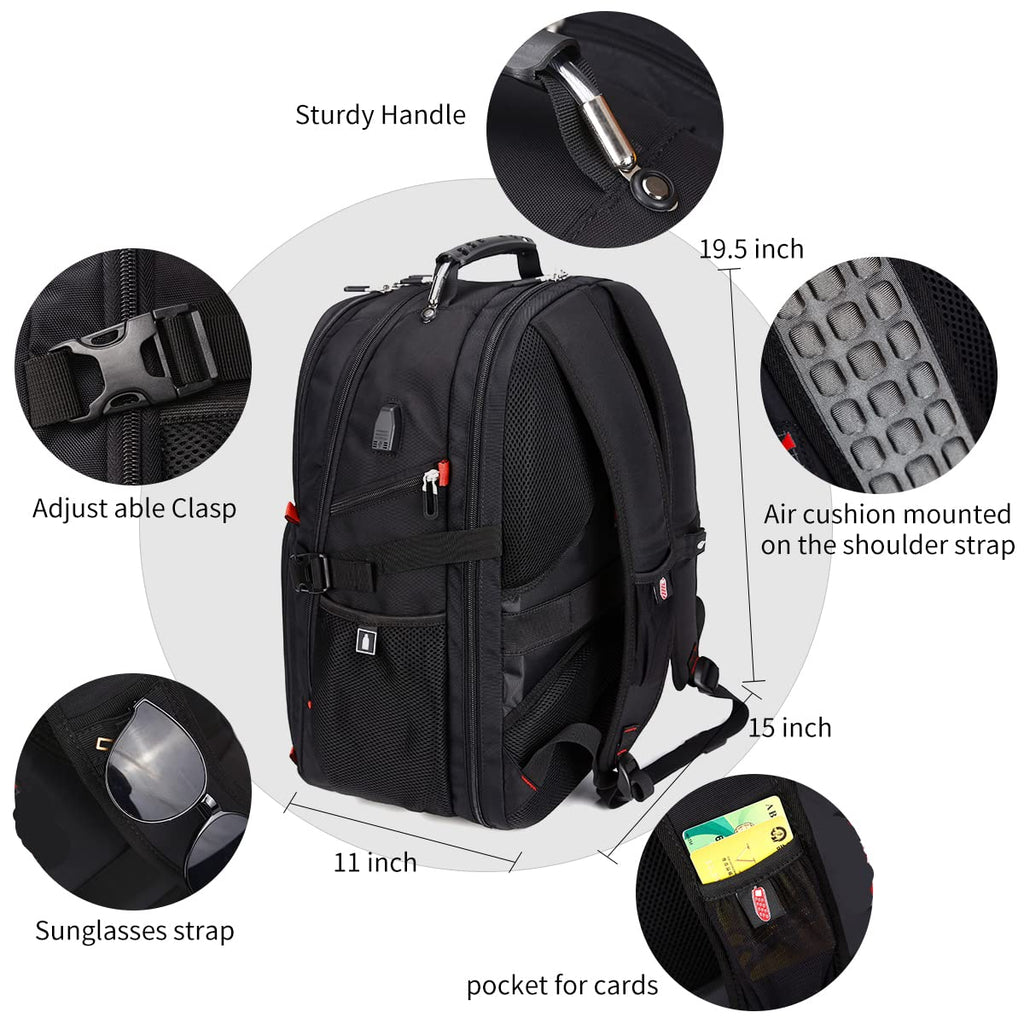 Extra Large Travel Laptop Backpack W4368
