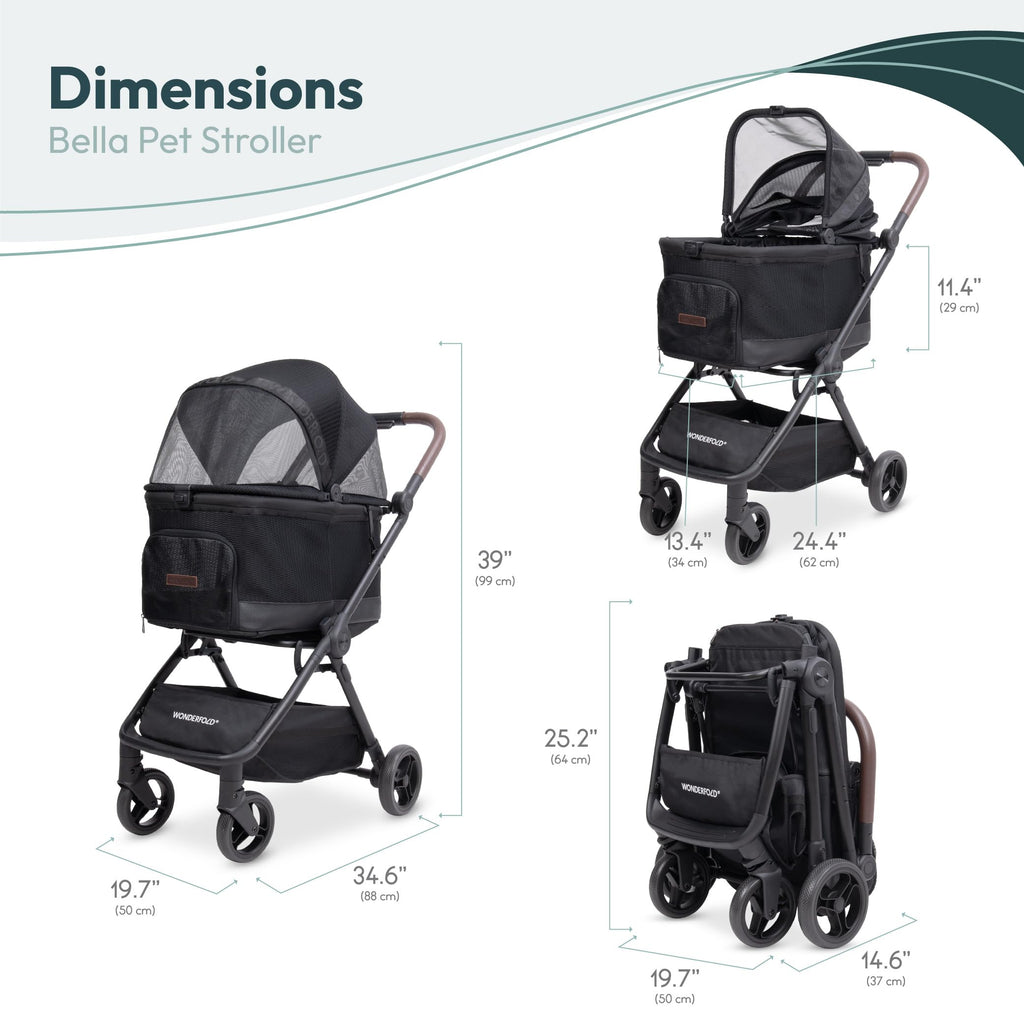 Lightweight Aluminum Frame Pet Stroller B938219