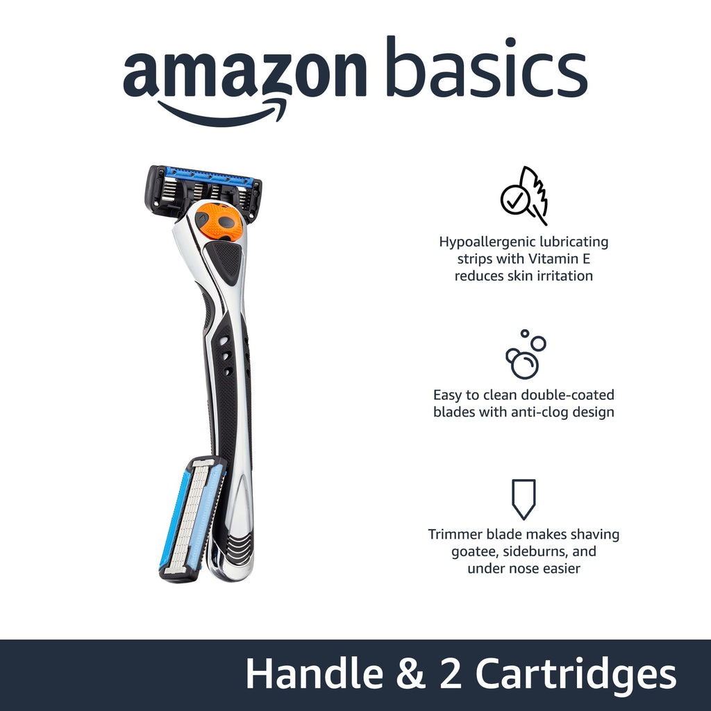 5-Blade Razor with Beard Trimmer and 2 Cartridges W1289