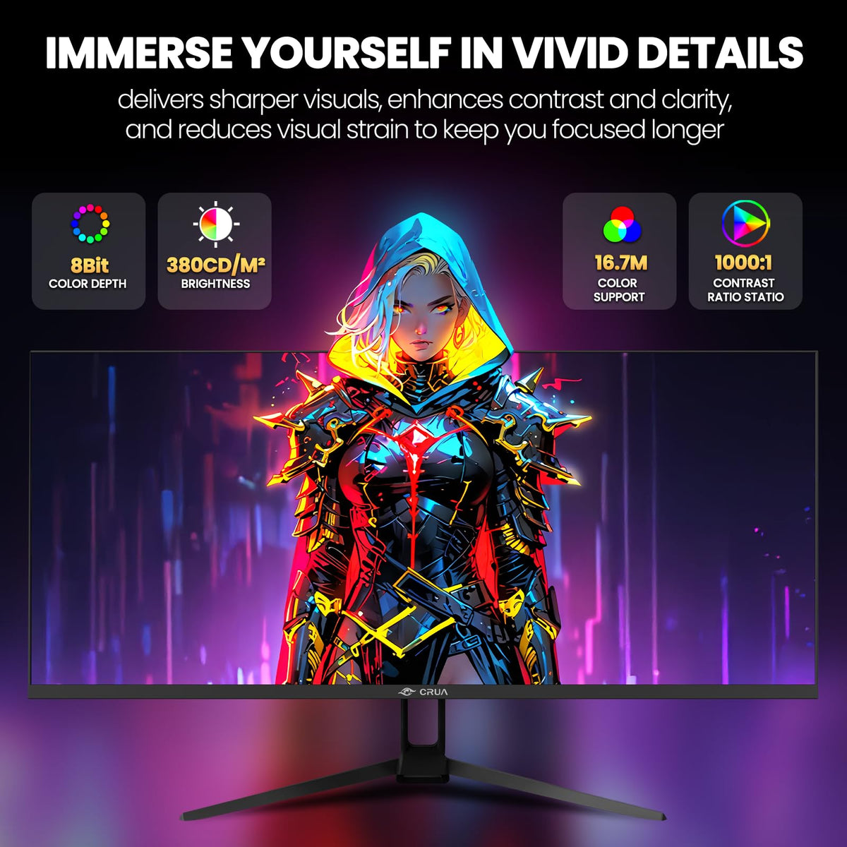 34 Inch 165Hz UWQHD IPS Ultrawide Gaming Monitor C7480
