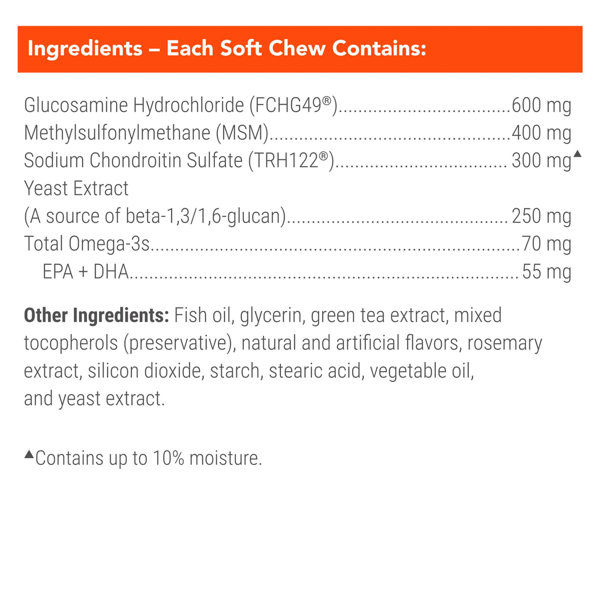 Soft Chews Dog Joint Supplement 60ct X70655