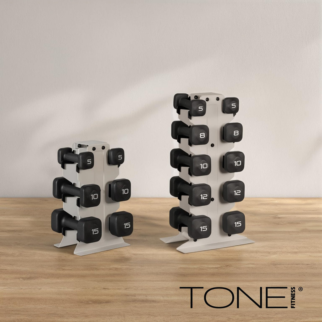 Neoprene Dumbbell Set with Storage Rack S83836