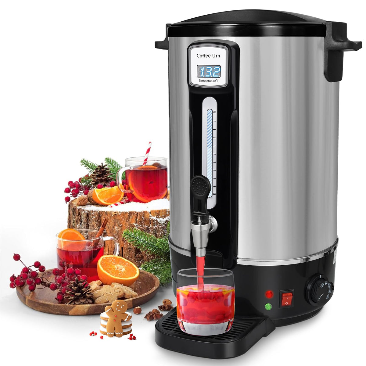 50 Cup Stainless Steel Coffee Urn T600259